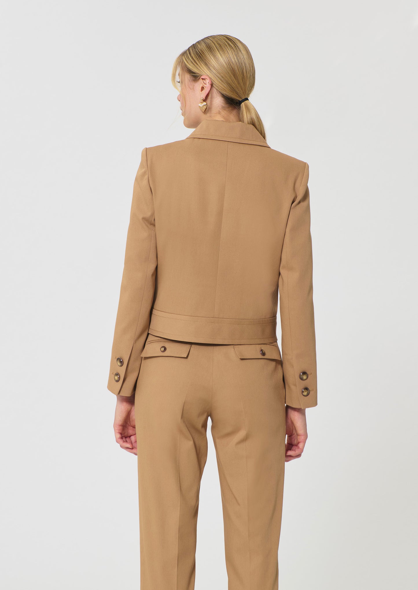Virginia Beige Cotton Jacket