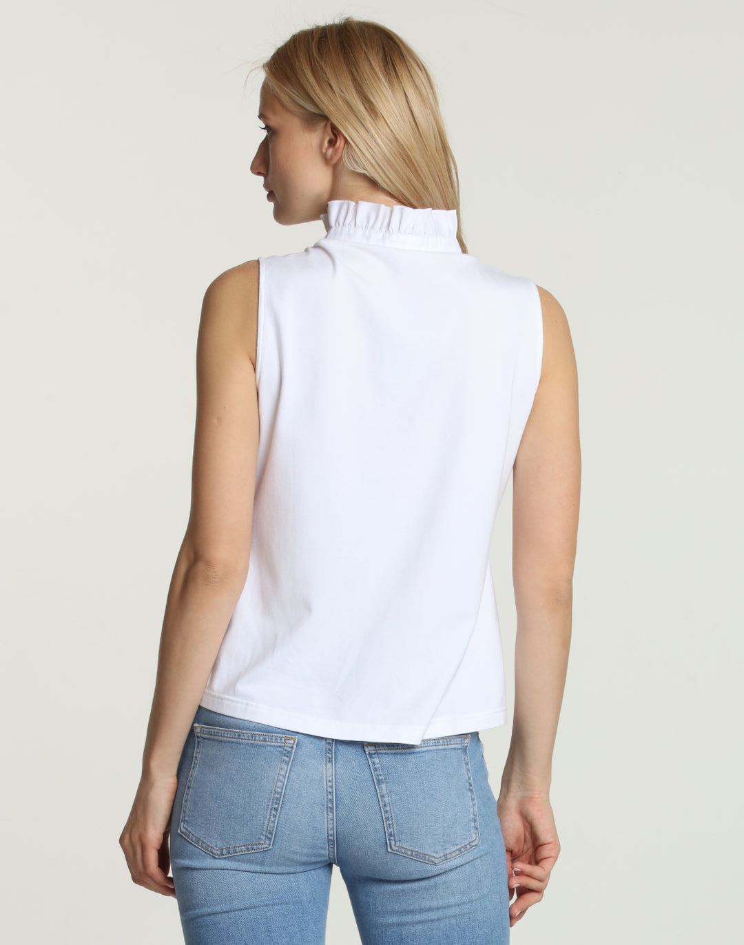 Michelle Sleeveless Ruffle Top