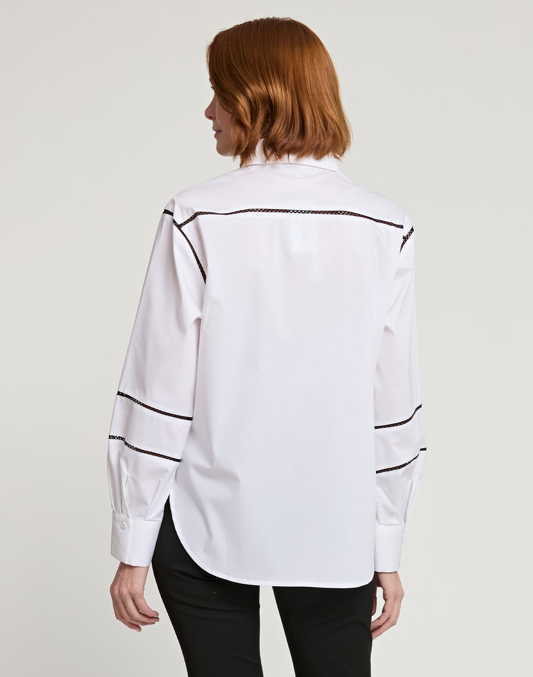 Halsey Black Trimmed Shirt