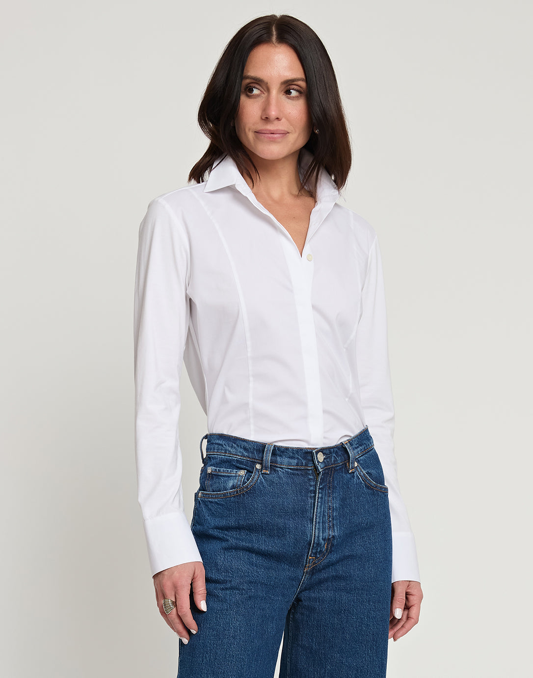Rebecca Woven/Knit Shirt
