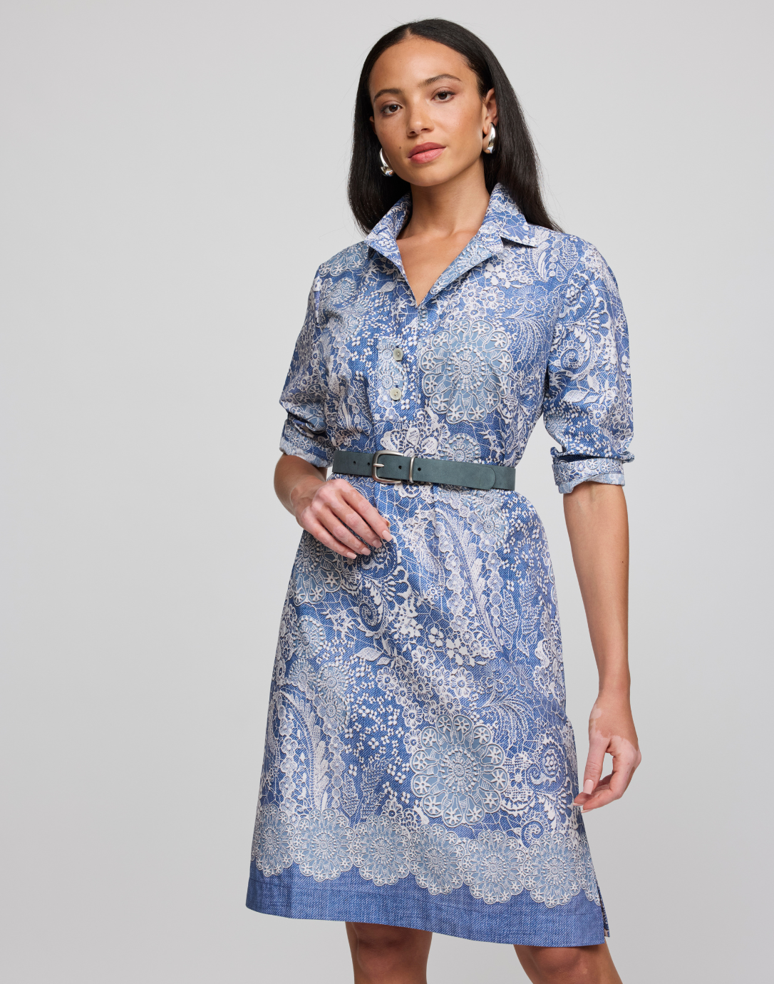 Charlotte Lace Print Dress