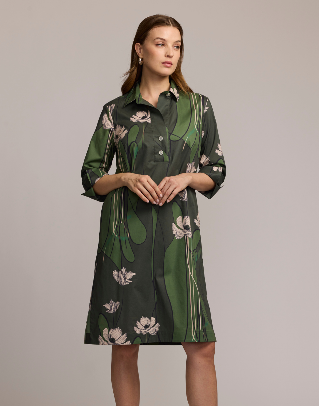 Charlotte Poppy Print Dress