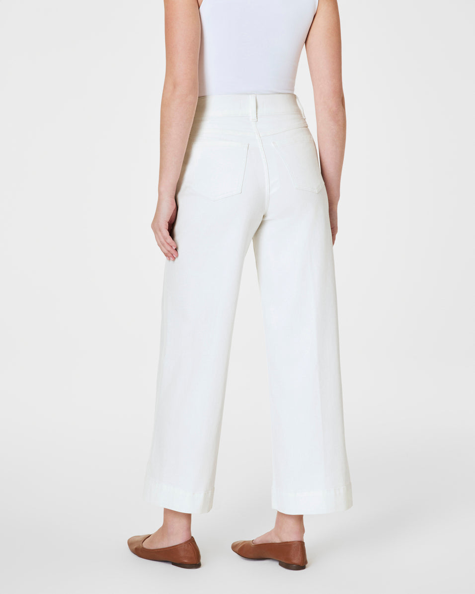 SPANX EveryWear Cropped Wide Leg Jeans