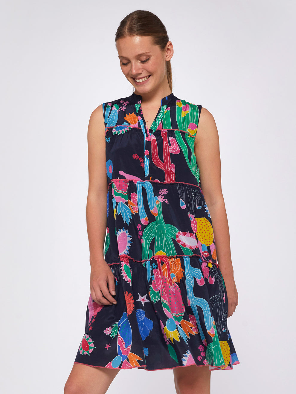 ISA Cactus Print Dress