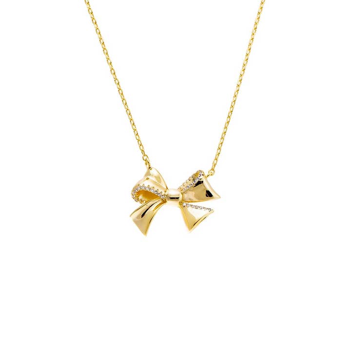 Bow Tie Pendant Necklace