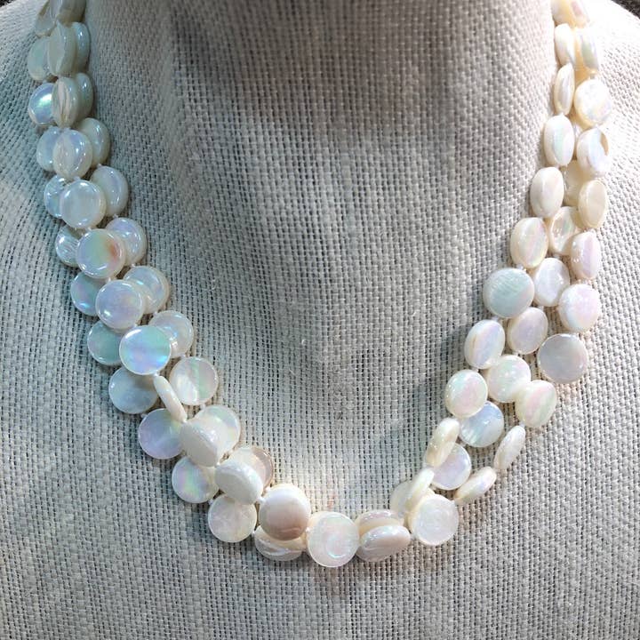 Mother of Pearl 3 Strand Necklace