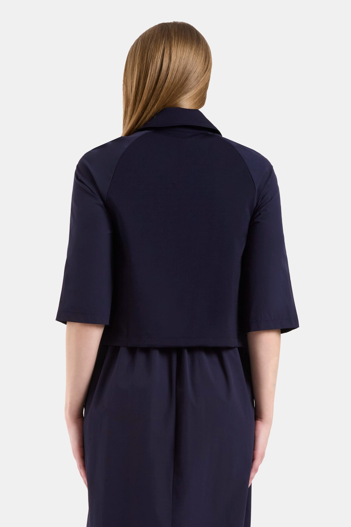 Cropped Navy Jacket