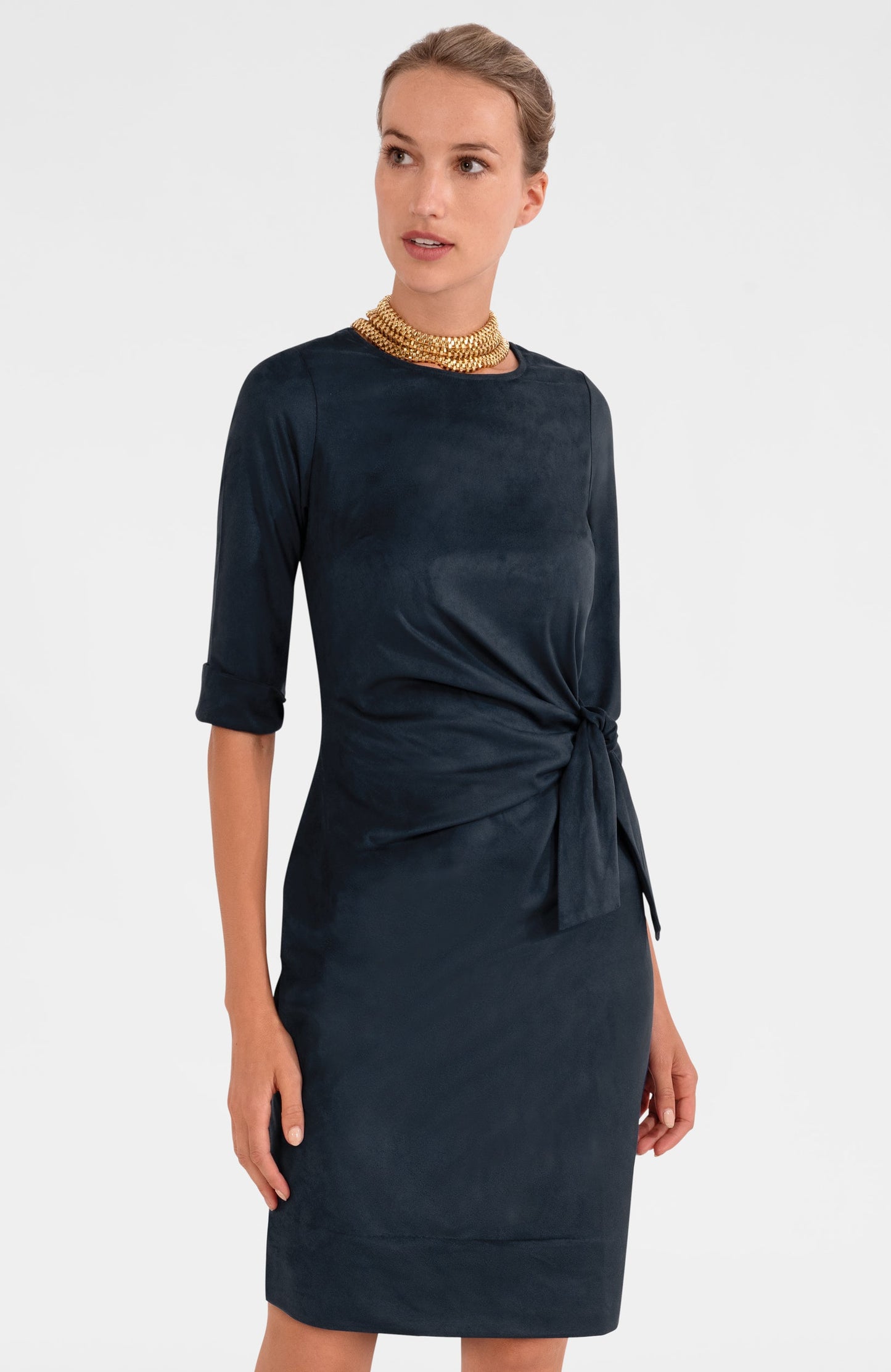 Ultra Suede Tie Dress