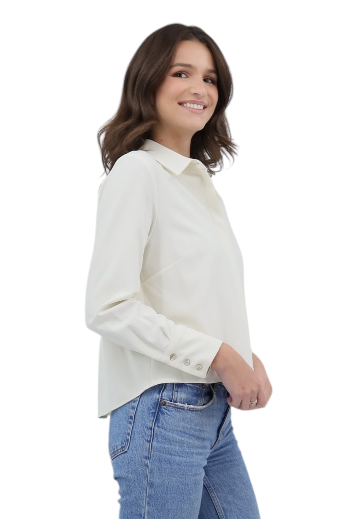 Crop Ivory Shirt