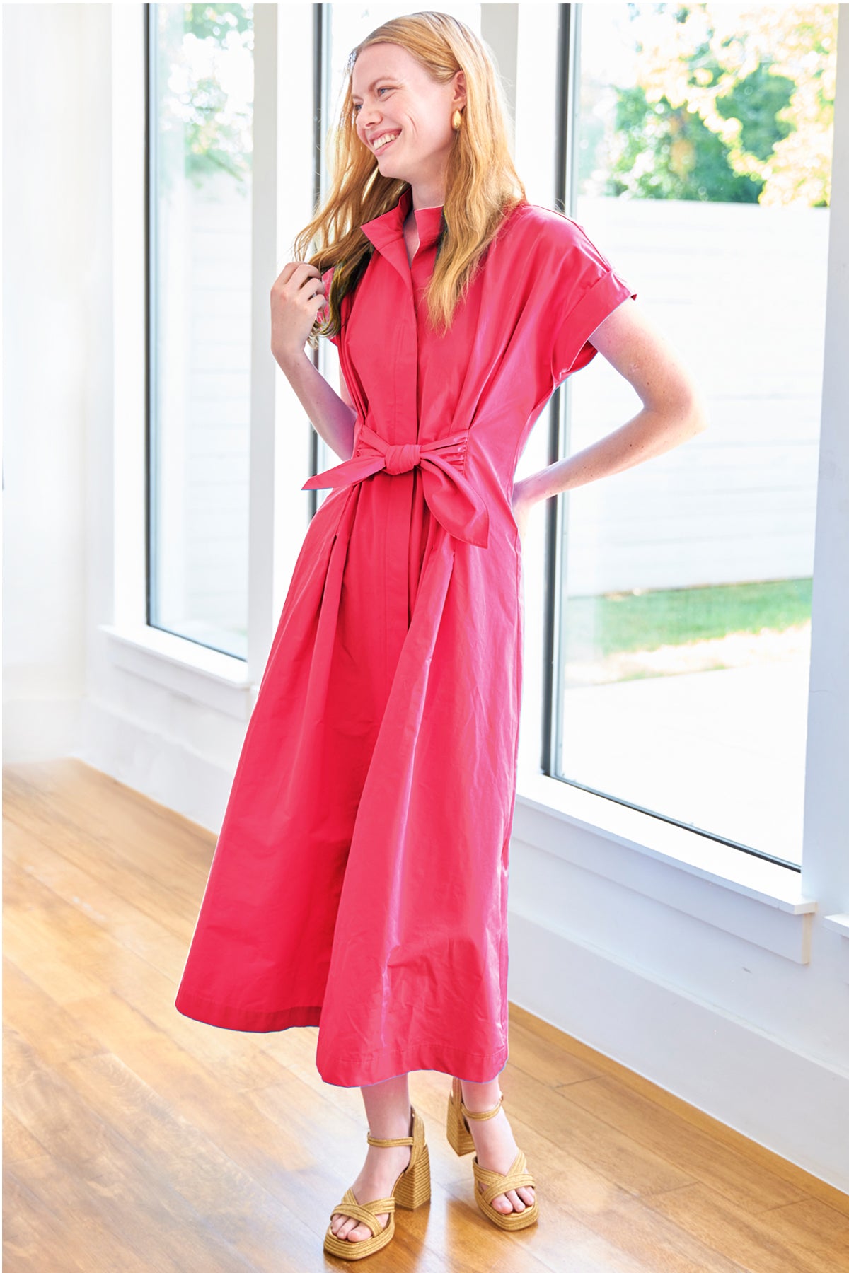 Long Rocky Fuchsia Dress
