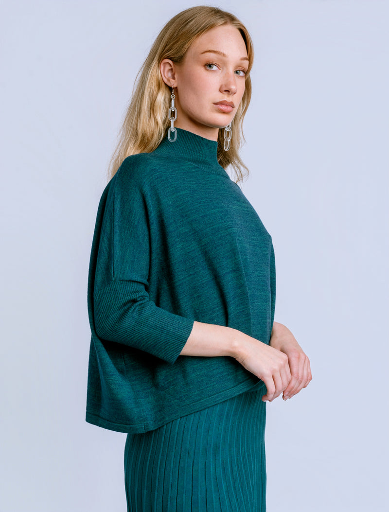 Ortho Heather Teal Sweater