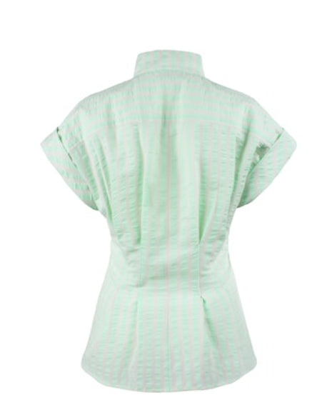 Rocky Green Pastel Stripe Top