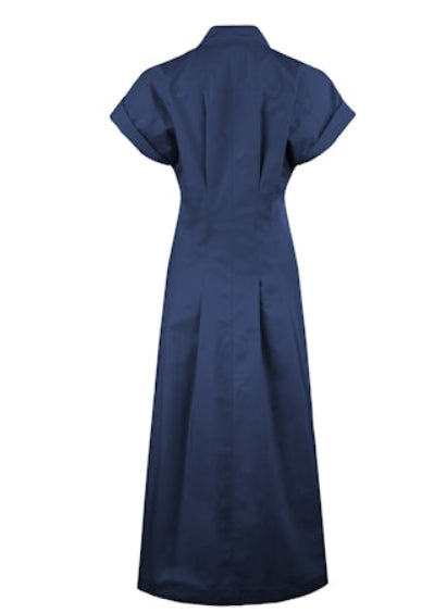 LONG ROCKY NAVY DRESS