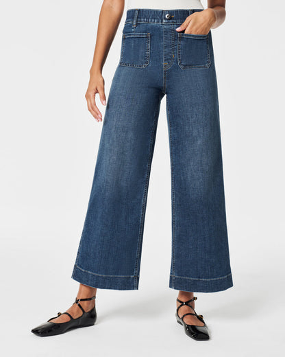 Cropped Wide-Leg Jeans