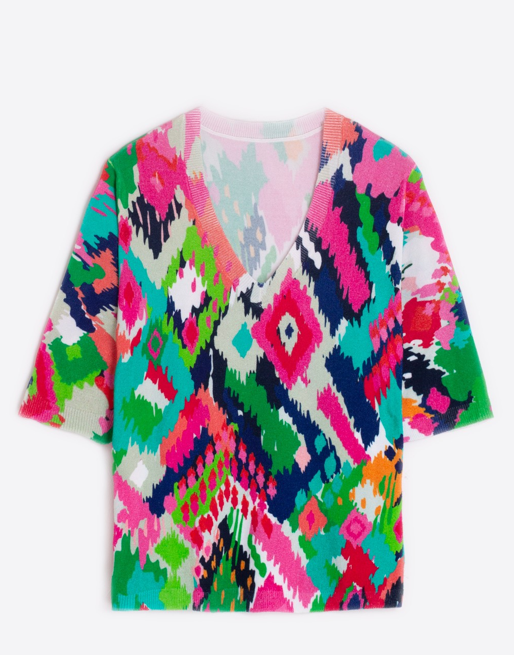 IKAT PRINTED SWATER PULLOVER