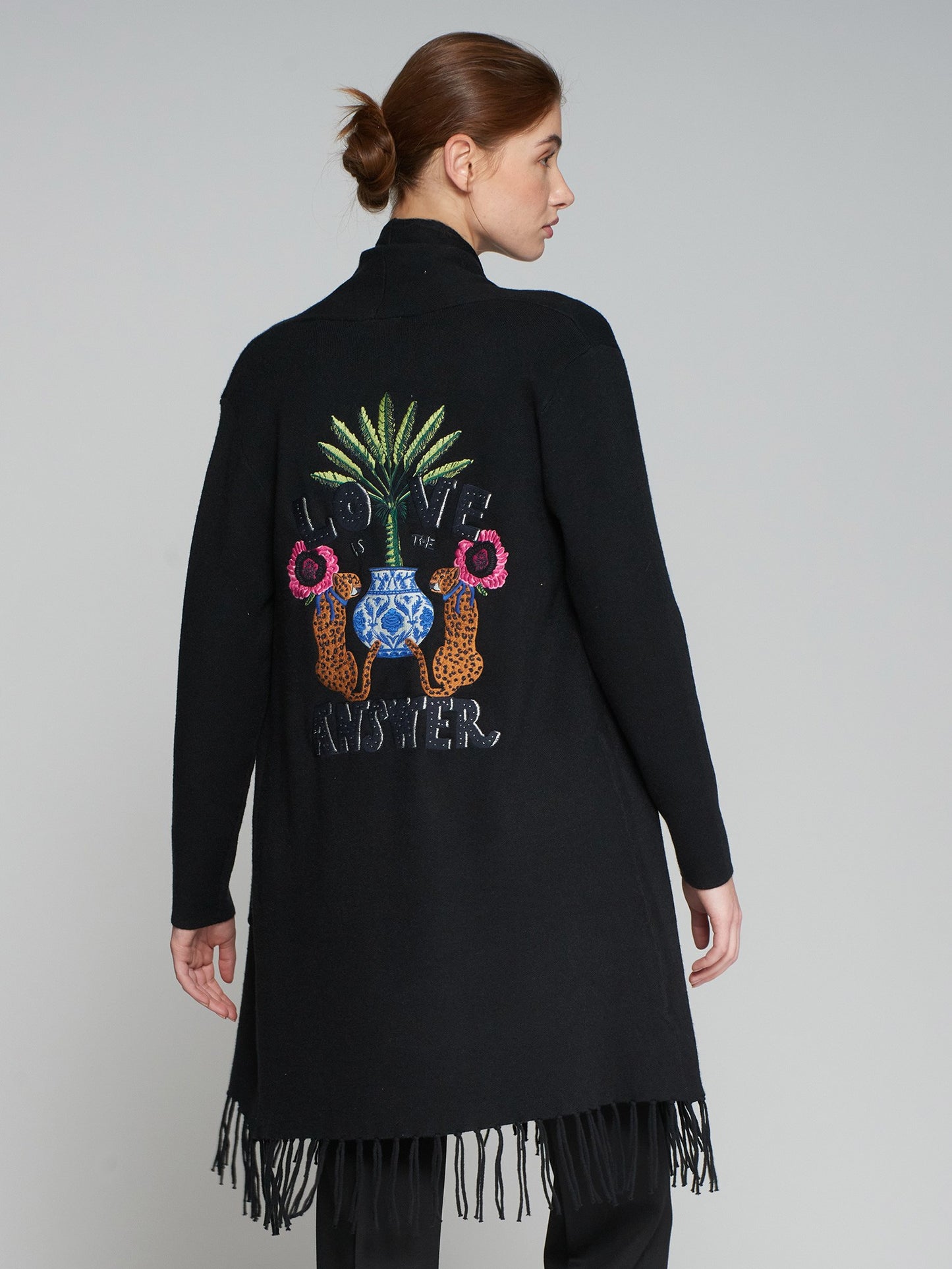 Leopard Black Cardigan