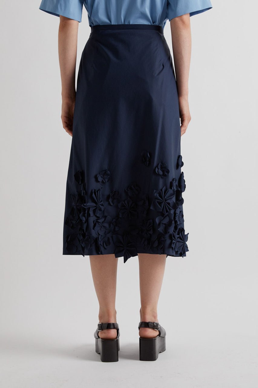 Mia Floral Navy Skirt
