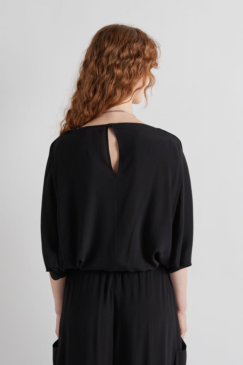 Eva Navy Blouse