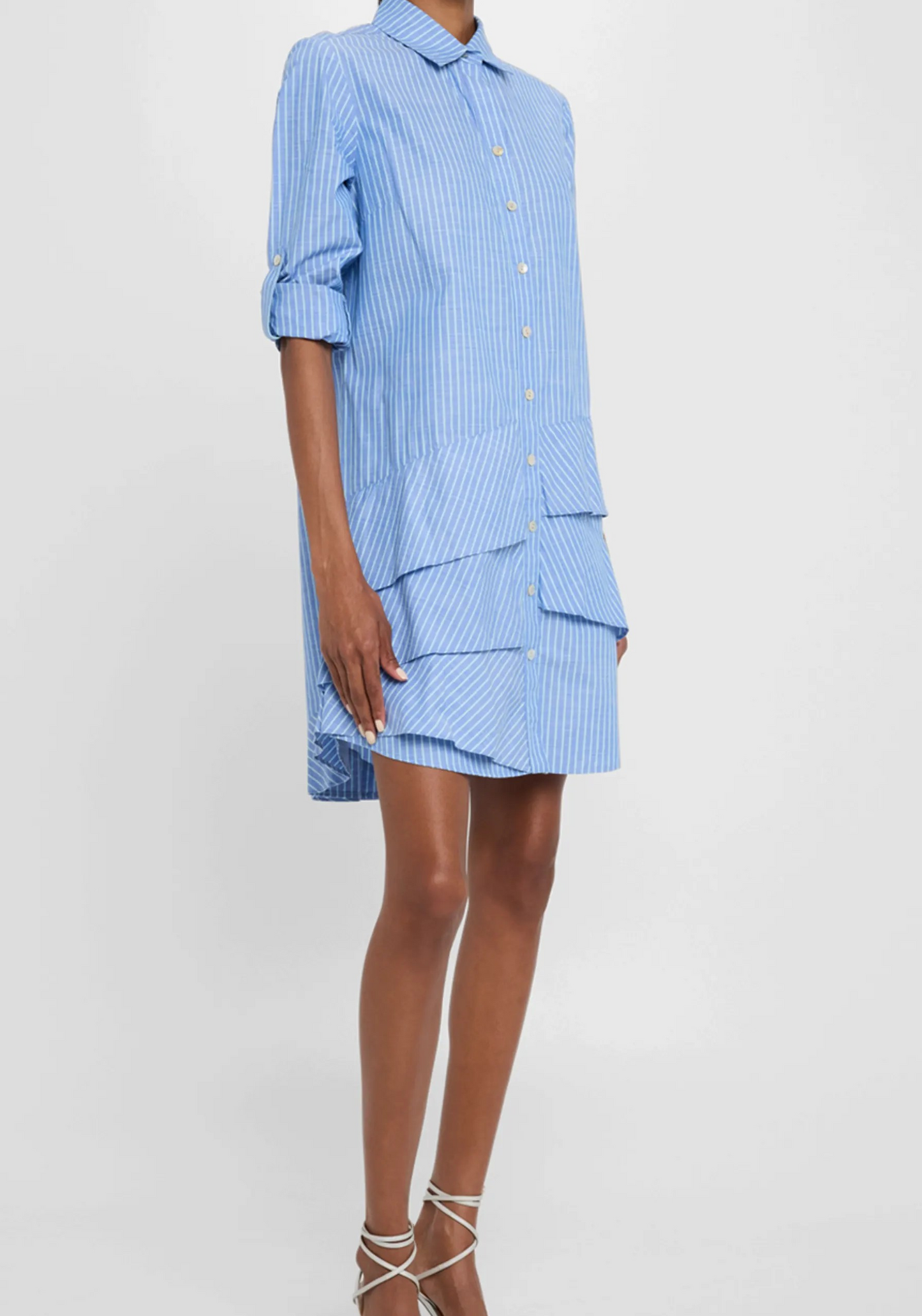 Jenna Chambray Stripe Dress