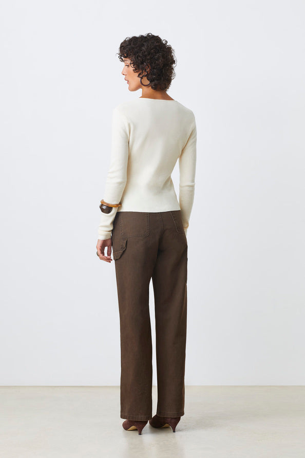 Gina Button-down Pleated Cardigan