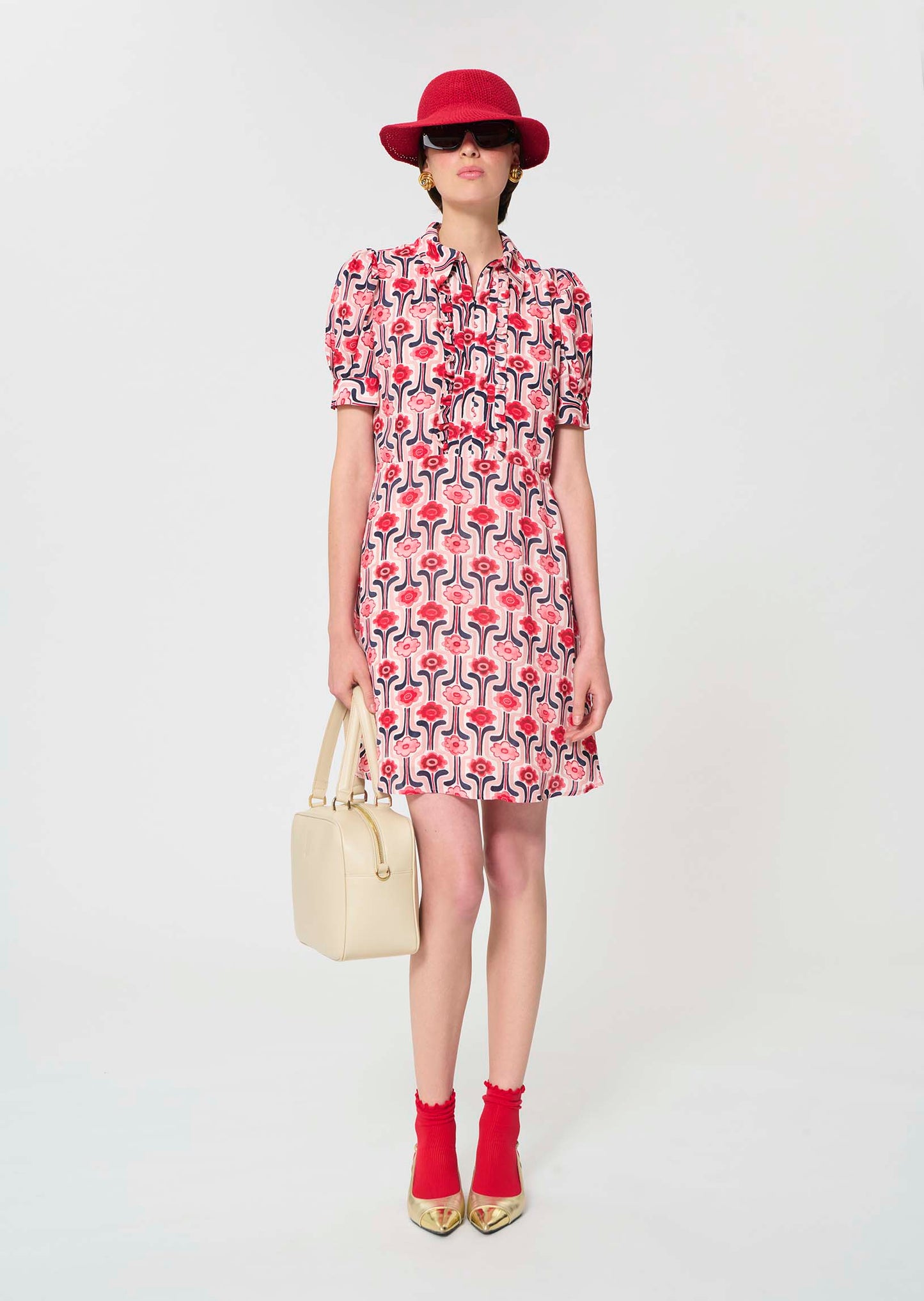Ricci Retro Print Dress