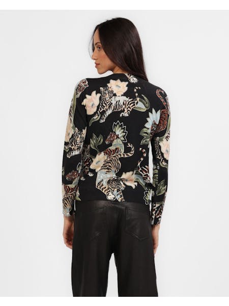 Lotus Tiger Cashmere Sweater