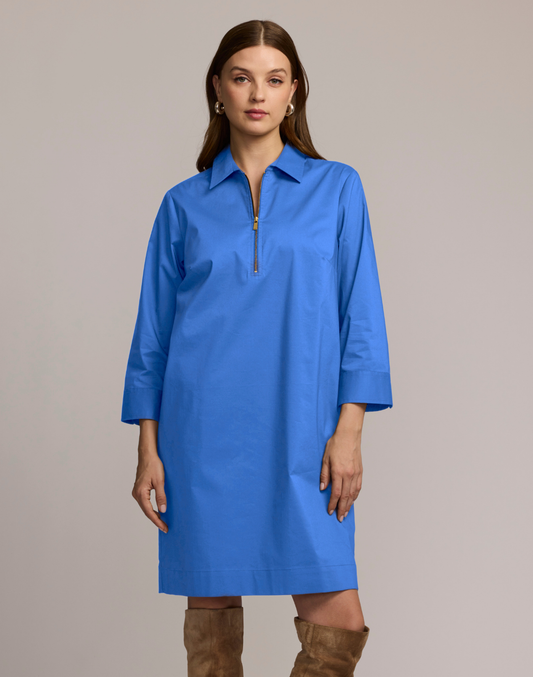 Alessa 3/4 Sleeve Blue Dress