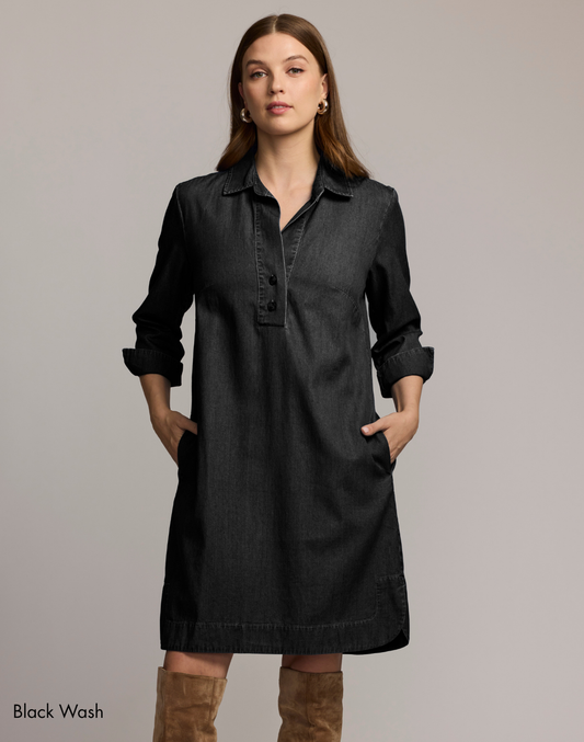 Aileen 3/4 Sleeve Denim Dress