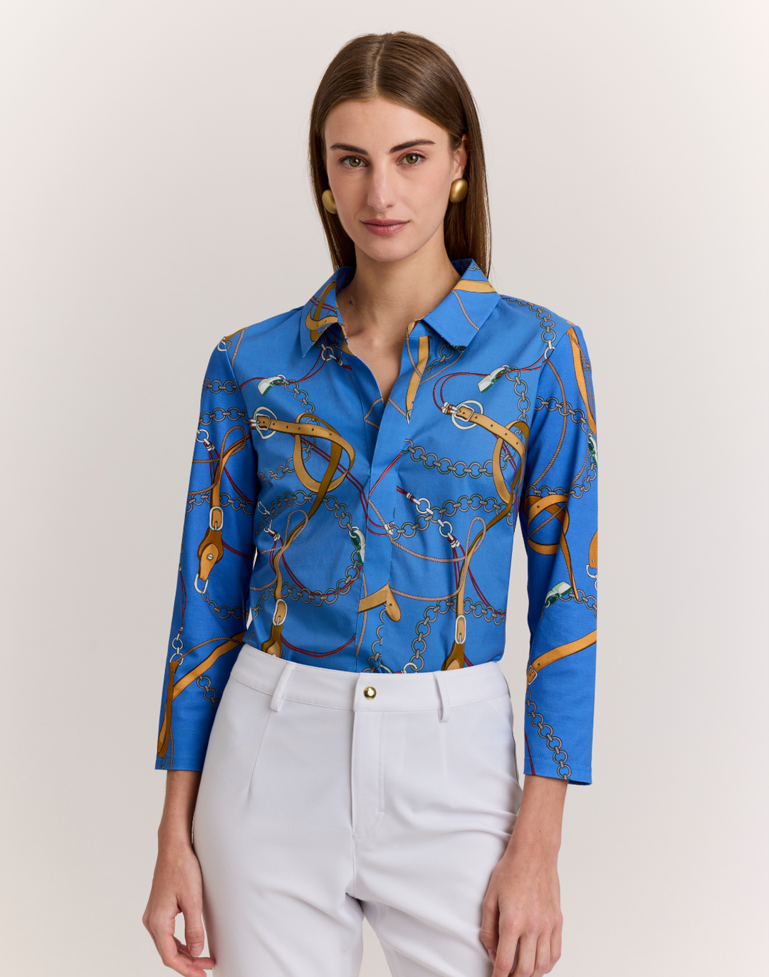 Lizette Woven/Knit Top