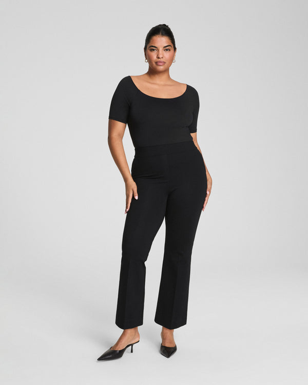 Spanx Ponte Kick Flare Balck Pant