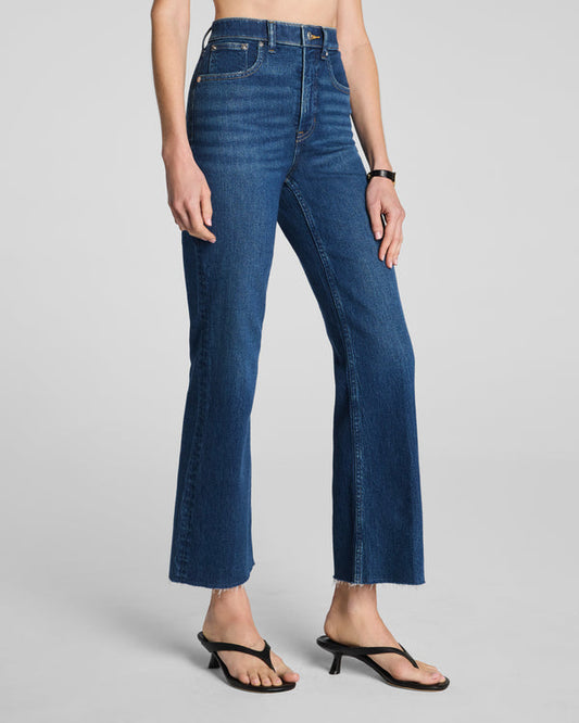 Spanx Raw Hem Kick Flare Jeans