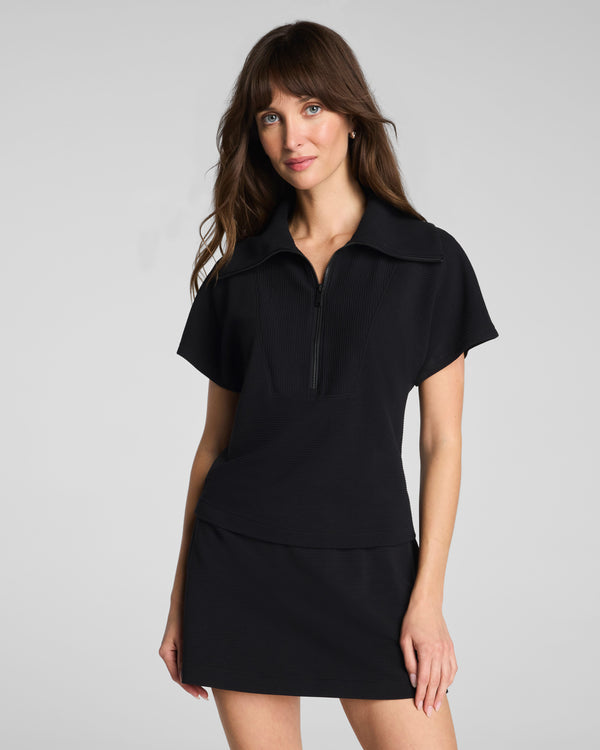 SPANX AirEssentials® French Rib Half Zip Top