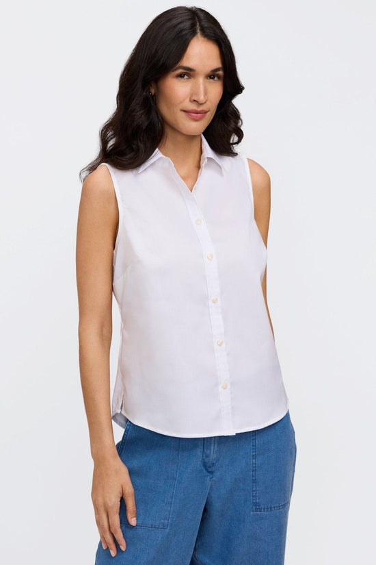Dina Knit-Woven Sleeveless Shirt