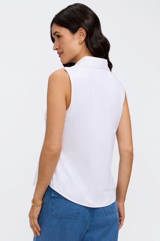 Dina Knit-Woven Sleeveless Shirt