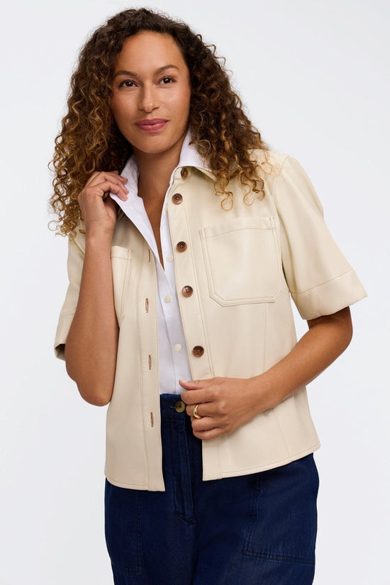 Dina Knit-Woven Sleeveless Shirt