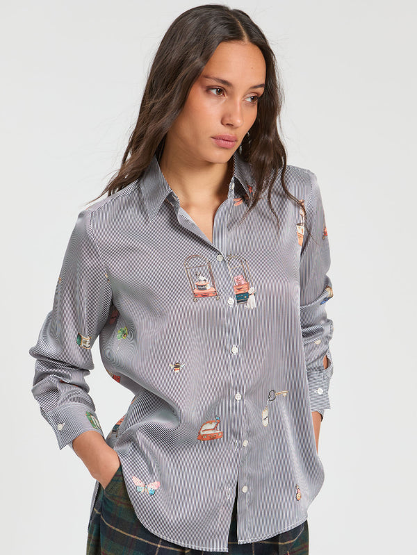 Pinstripe Hotel Shirt