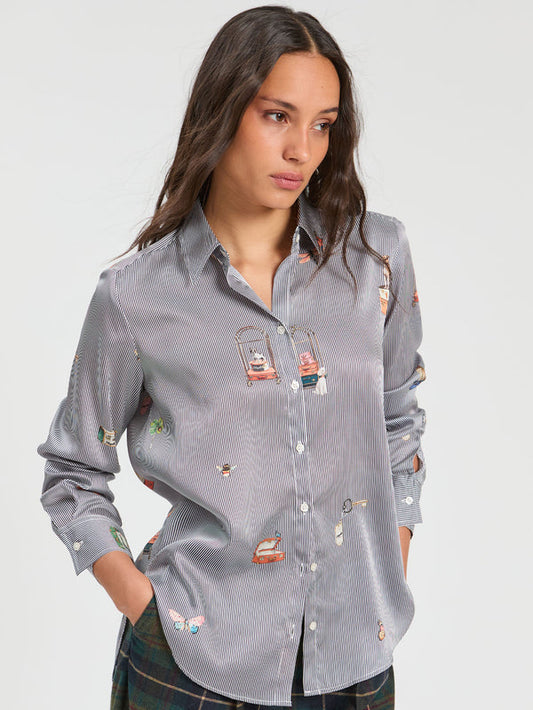 Pinstripe Hotel Shirt