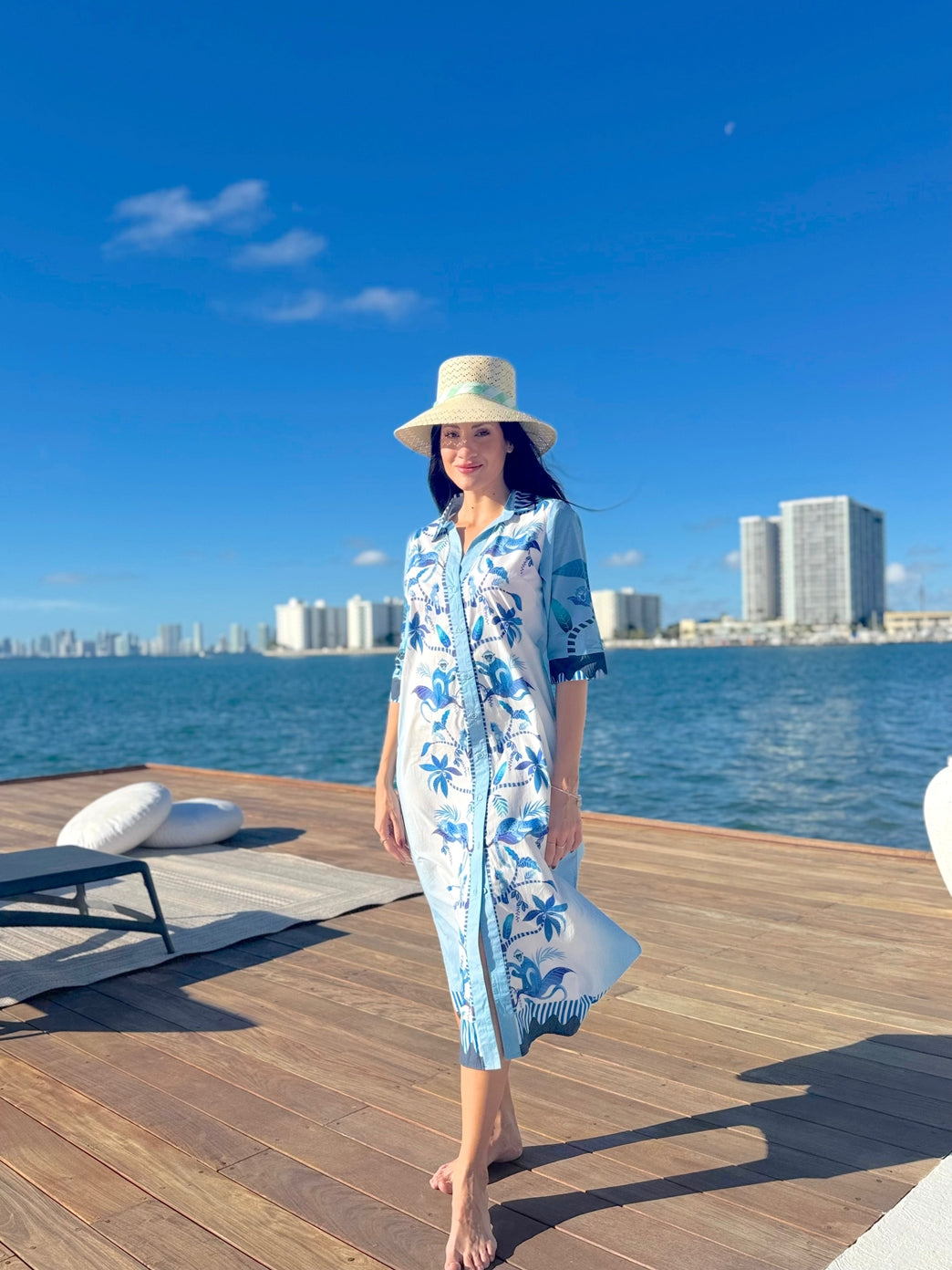 Monkey Blue Midi Dress