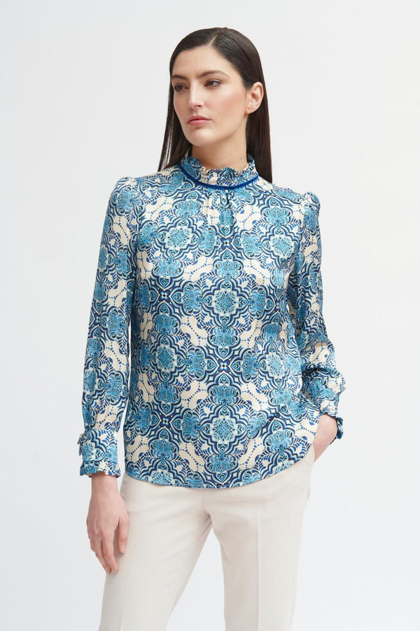 Madie Blue Blouse