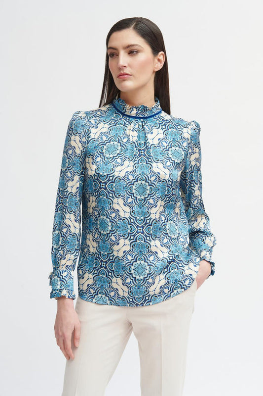 Madie Blue Blouse