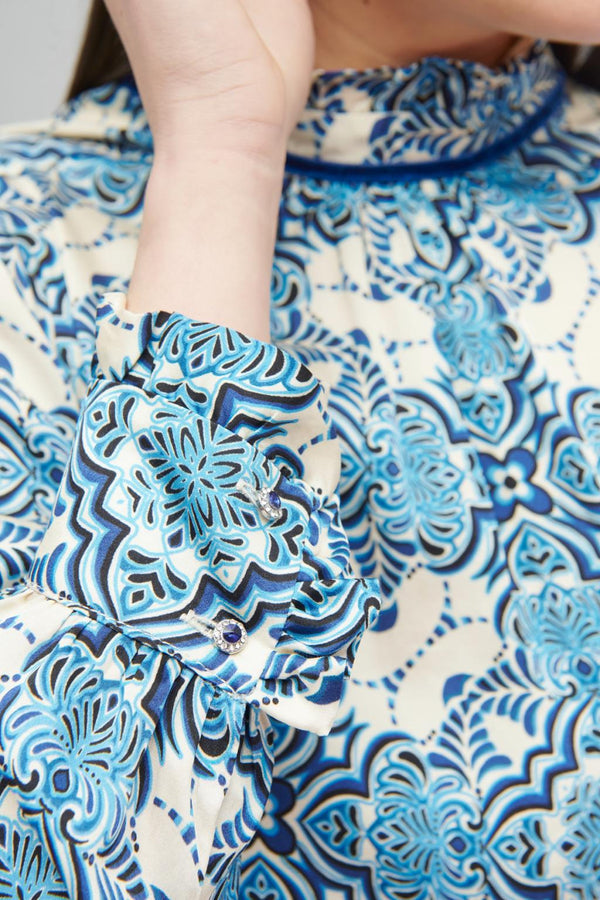 Madie Blue Blouse