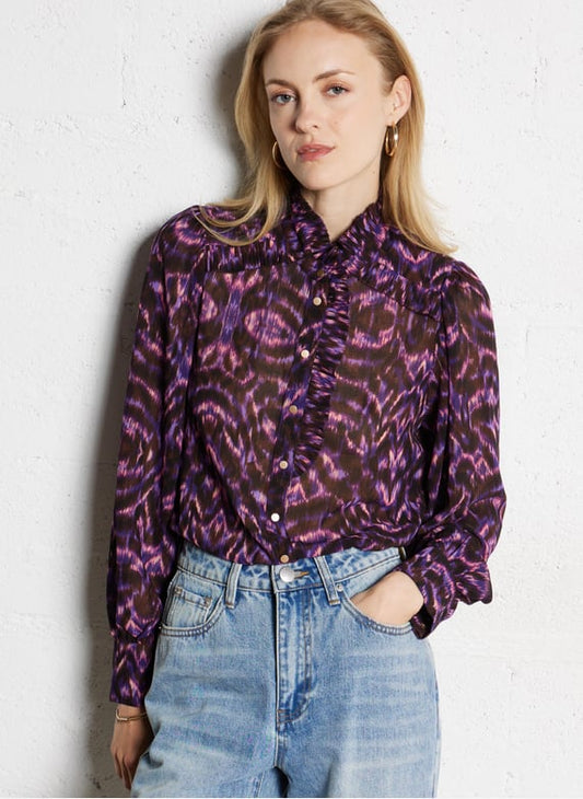 Laura Blouse in Voilet