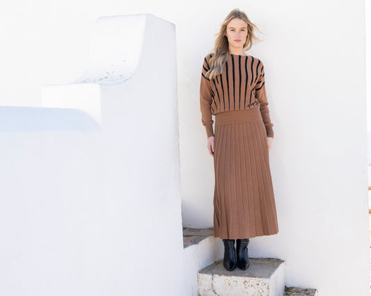 Relaxed Stripe Cotton Sweater