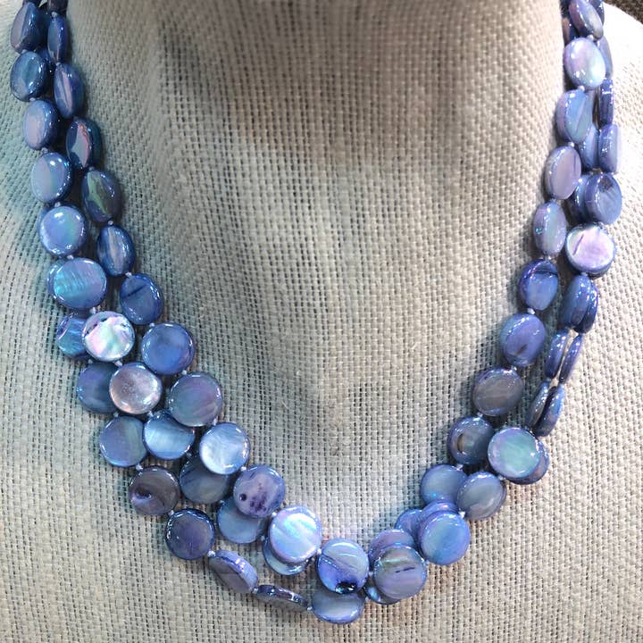 Mother of Pearl 3 Strand Necklace