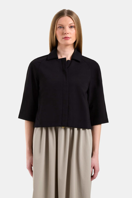 Cropped Navy Jacket