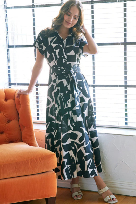 Chantal Puzzle Print Dress