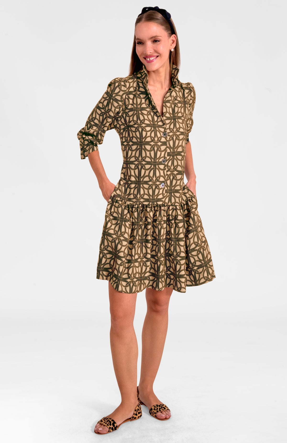 Drop Waist Ring Toss Dress