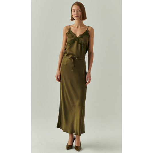 Elina Olive Skirt