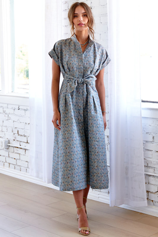 Rocky Warp Taffeta Dress