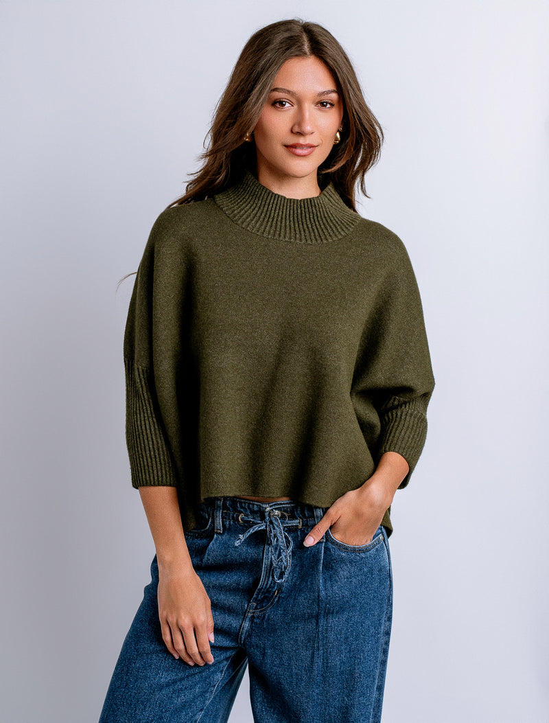 Azia Olive Sweater